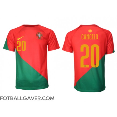 Portugal Joao Cancelo #20 Fotballklær Hjemmedrakt VM 2022 Kortermet